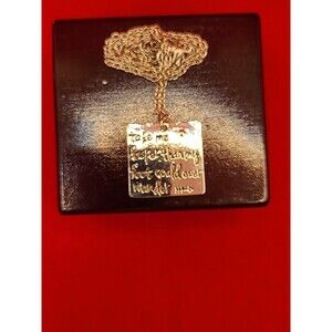 NWT, Silver Tone Chain Necklace Take me deeper than my feet could Wander Pendant